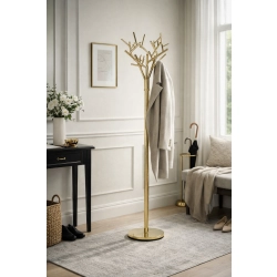 Wieszak Stojący Złoty